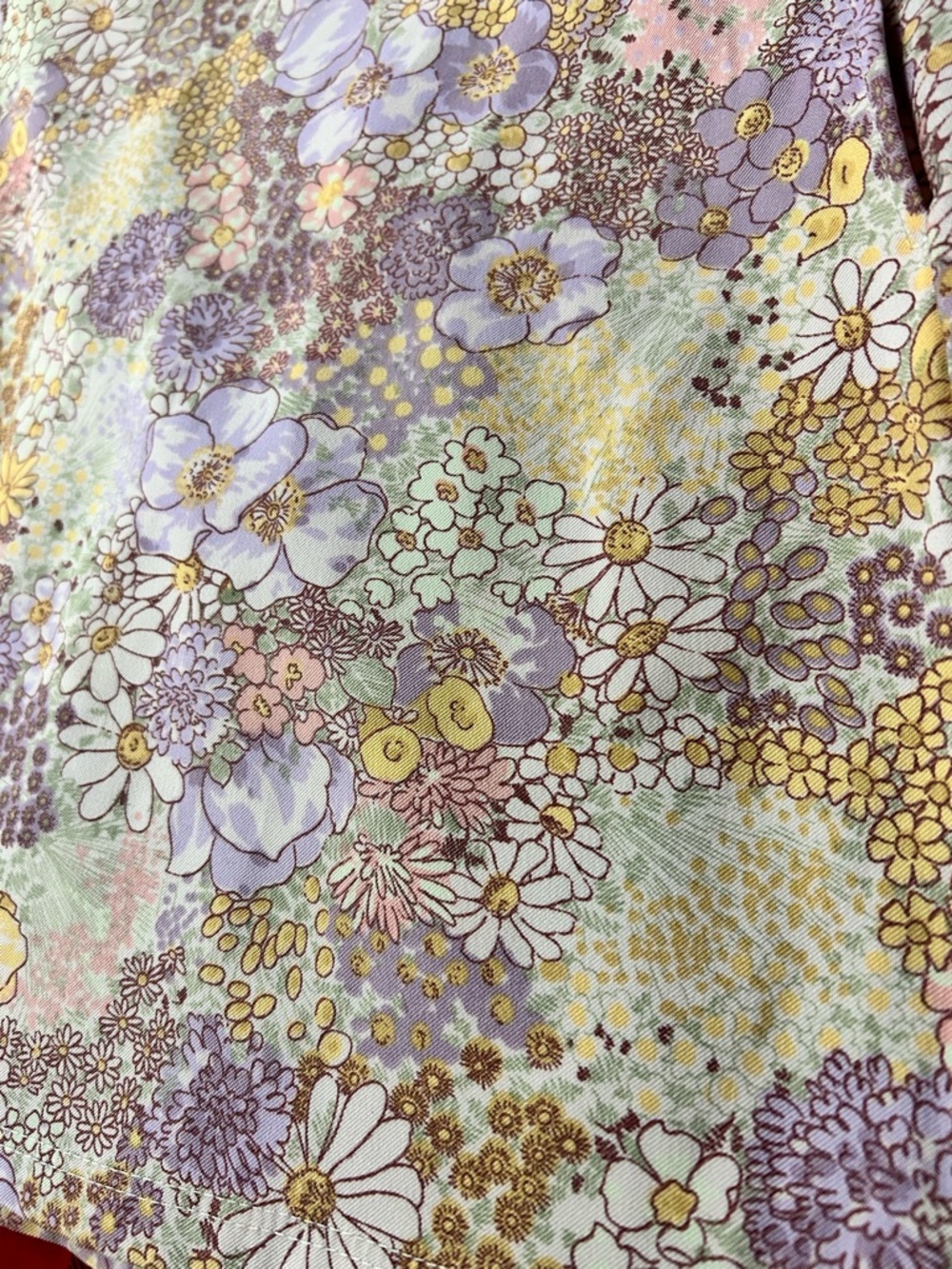 Altar'd State Lavender & Cream Floral Mini Skirt - Picture 2 of 12